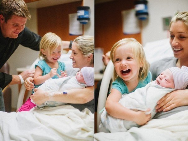 Лучшие фото детей, которые смотрят на своих новорожденных братьев и сестер.